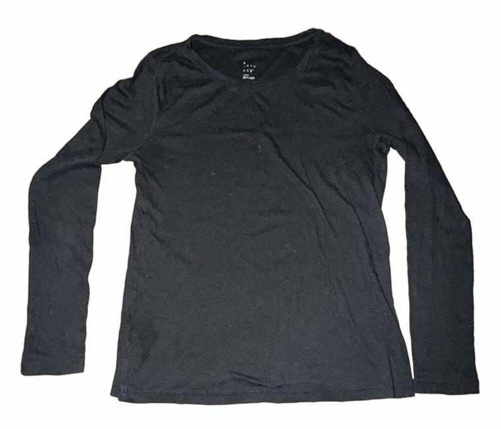 A New Day Women's Long Sleeve Crew Neck T-Shirt Black
